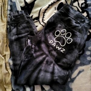 Pawz tie dye joggers, women's xl.